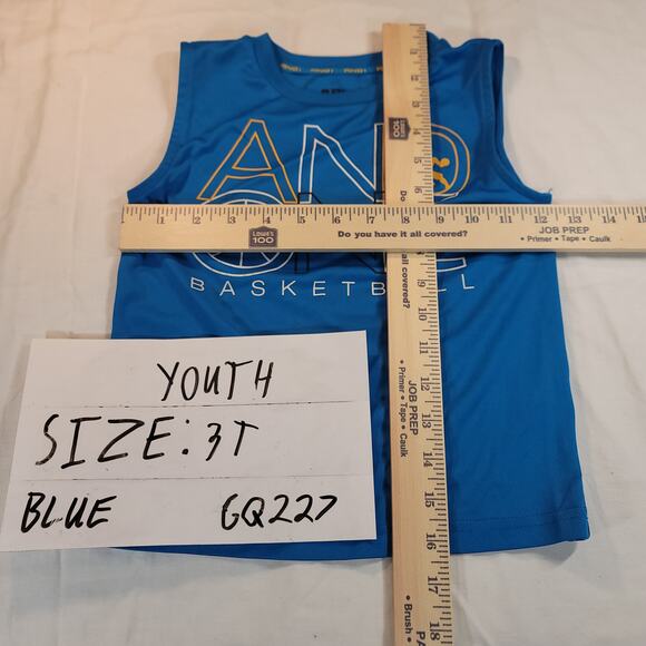 And One Basketball Casual Graphic Sleeveless T-Shirt Youth Boys Size 3T Blue - Picture 4 of 7